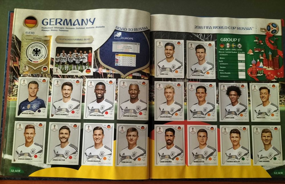 Caderneta de capa dura Rússia 2018 completa