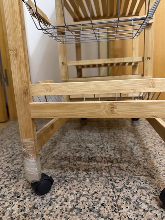 Carrinho de Cozinha em Bambu Hôma