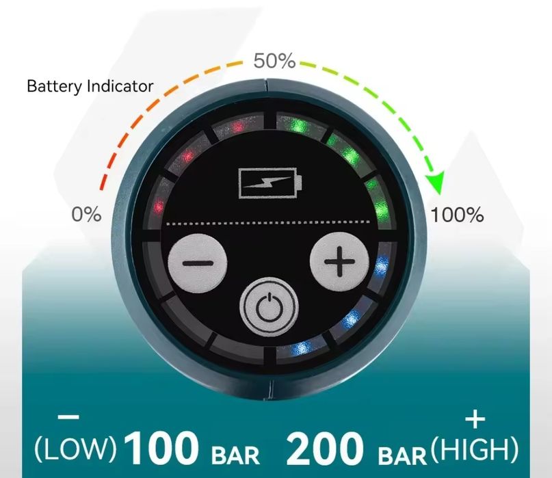 Máquina de pressão 200bares, de lavar carro, bicicleta.....
