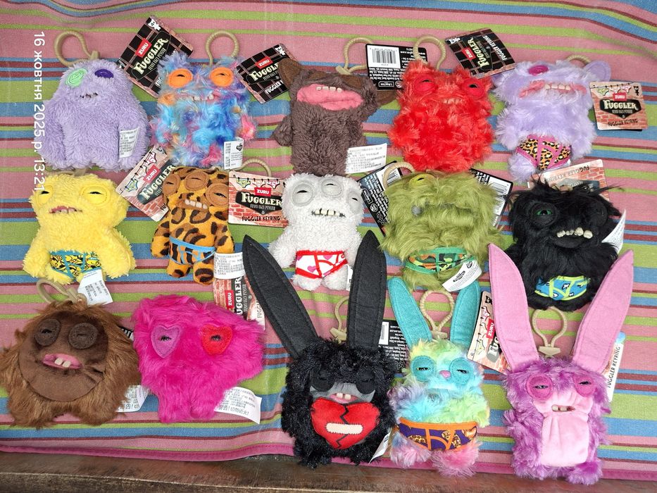 Фуглер фаглер fuggler мякі іграшки брелки оригінал