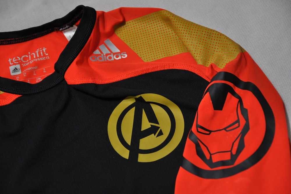 ADIDAS TECH FIT AVENGERS XL męska koszulka kompresyjna Iron Man Marvel pu1v