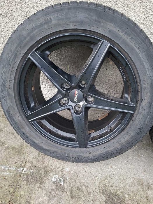 Koła zimowe Alufelgi ALUTEC 17" 225/55 R17 KBA 50069 Czarny Połysk
