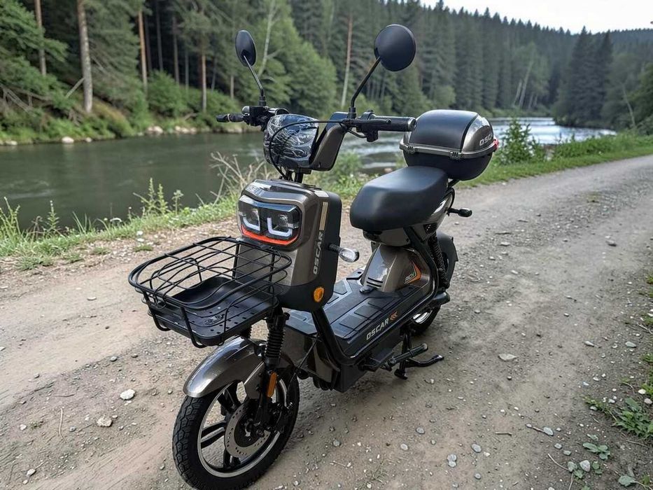 Електроскутер Oscar Rich 1000W 60V 25Ah графіт двомісний електробайк