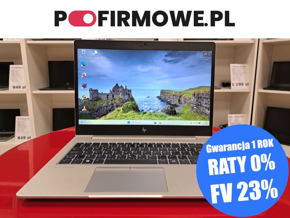 Laptop 14" HP Elitebook 840 G6 i7-8GEN 16GB/256SSD FullHD Win11 HDMI Gwarancja 12 miesięcy Faktura 23%