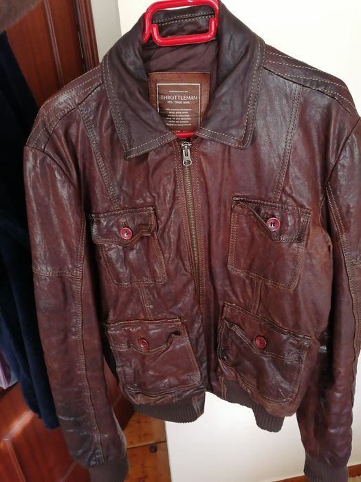 Casaco em pele Throttleman