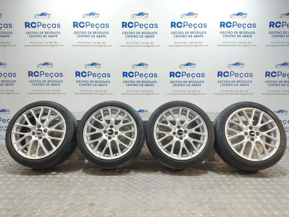 Conjunto jantes Originais 17 Cross Spoke Challenge Mini Cooper R56 John Cooper Works 7J ET48 4x100