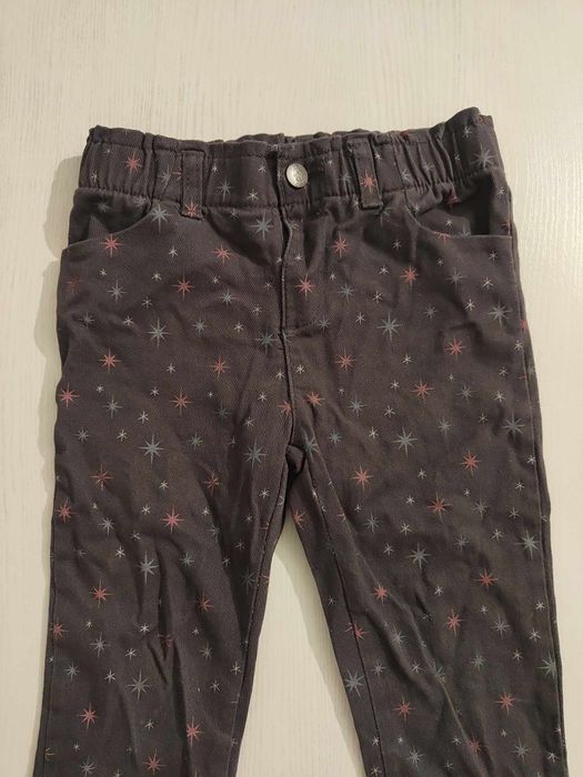 Spodnie dziewczęce legginsy na gumie rozmiar 92 98