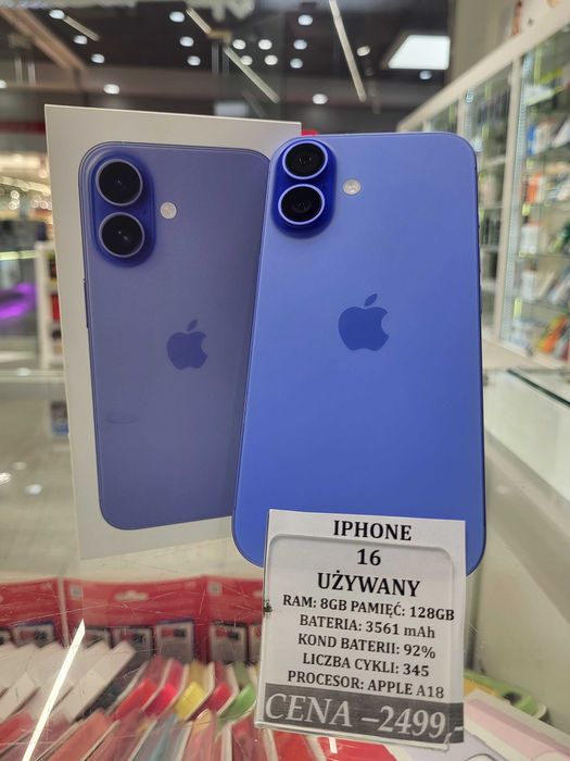 Iphone 16 128GB Bat 92% Telakces Felicity *Raty 0%
