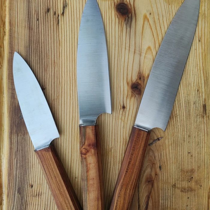 Набір, ножі кухонні. Нож кухонный. Сталь 50х14МФ