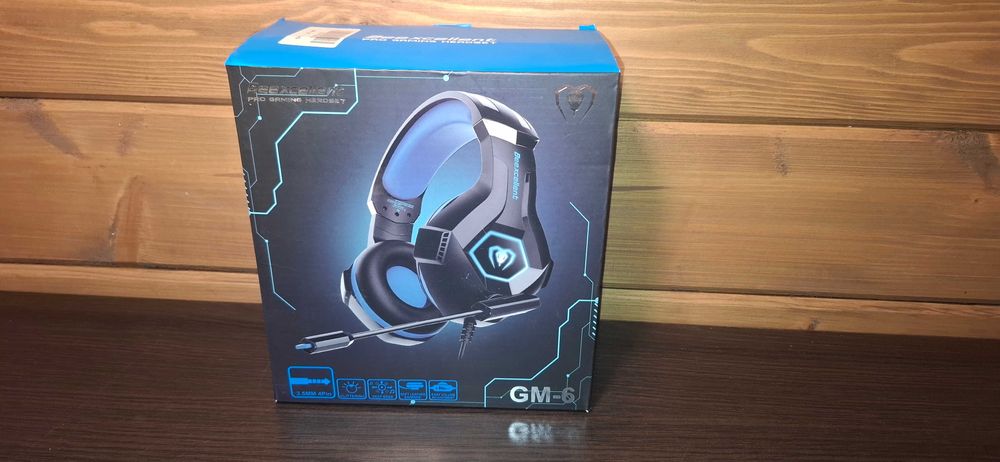 Słuchawki z Mikrofonem - BEEXCELLENT GM-6 - Czarno-Niebieskie