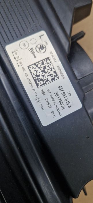 Lampa lewa skoda scala full led