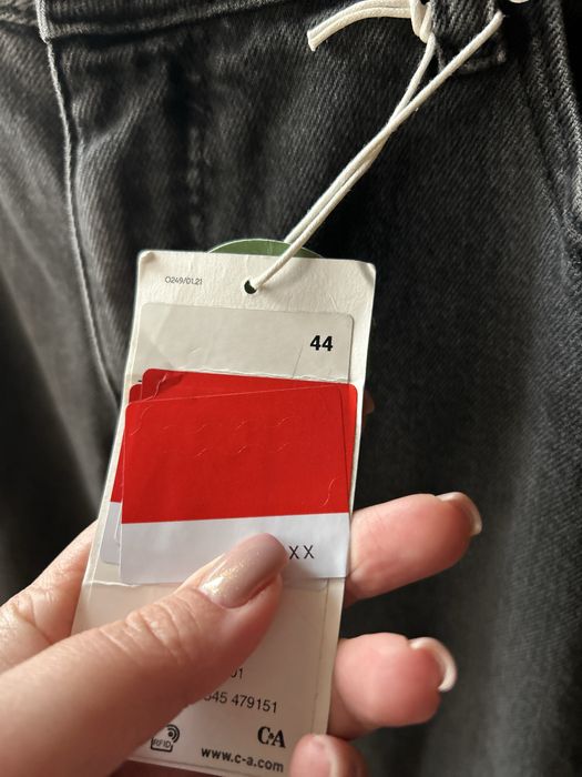 Джинси мом с&a графіт