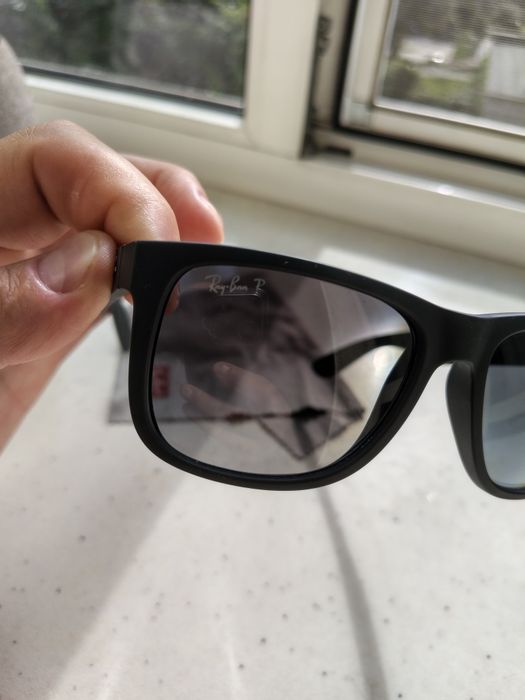 Rayban Justin rb4165 light grey gradient