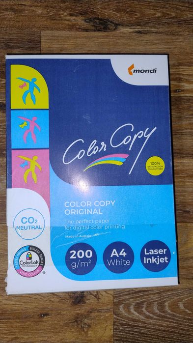 Папір Color Copy А4 200 г/м2 500л Mondi, білий, 1 пачка