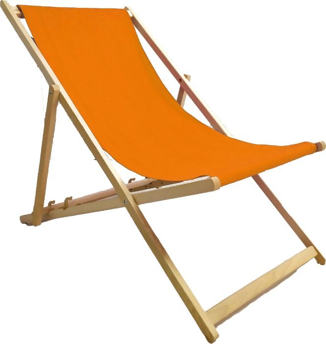 Leżak Plażowy Drewniany Składany