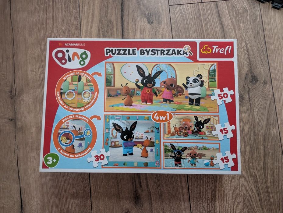 Puzzle bing 4w1 stan bardzo dobry
