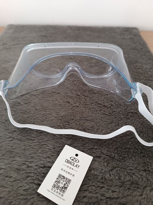 Nowe okulary ochronne robocze google na gumce uniwersalne