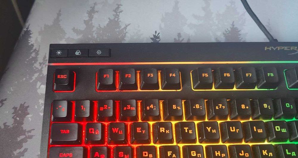 Клавіатура дротова HyperX Alloy Core RGB Membrane Gaming USB