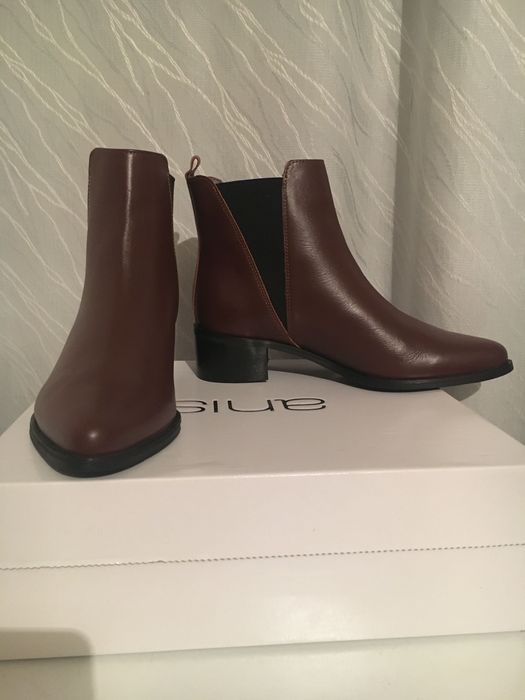 Anis r.40 skórzane sztyblety Ava Winter Inglese brązowe 6078C