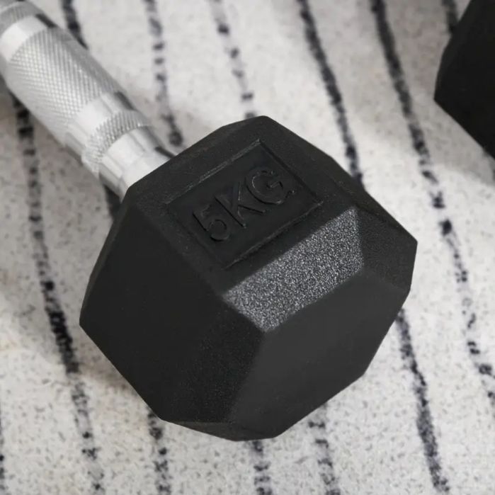 Dumbbells (pares) 5kg, 7.5kg, 10kg e 15kg como novos
