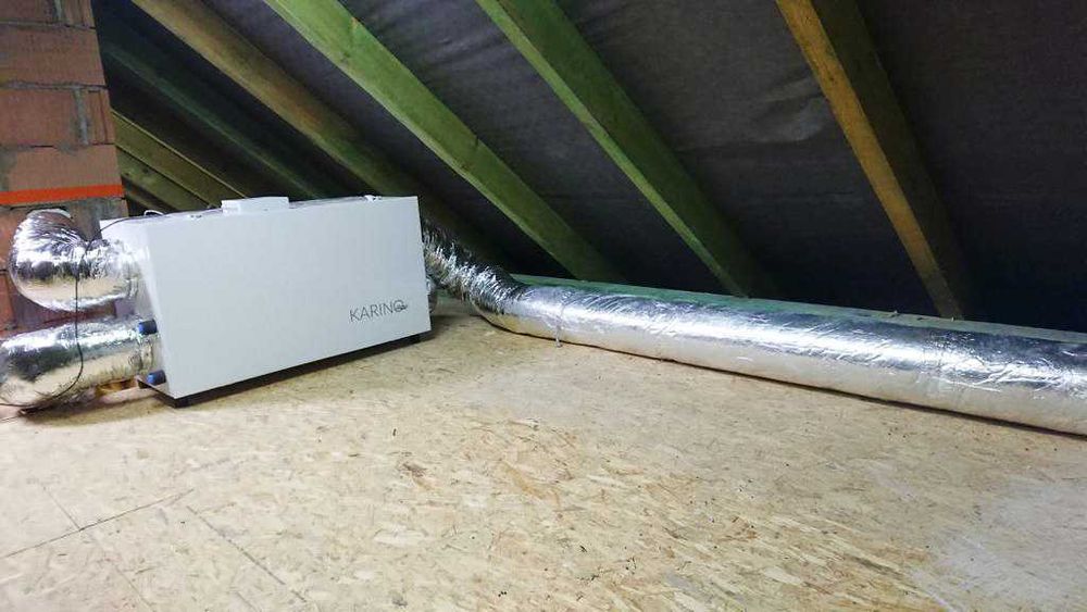 Rekuperacja KARINO - Bez Grzałki, Modulowany BYPASS, Tanie Filtry