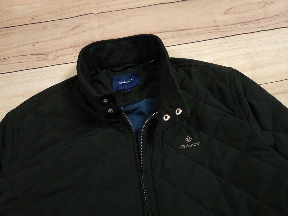 GANT Kurtka Harringtonka Męska Pikowana Logowana r. S