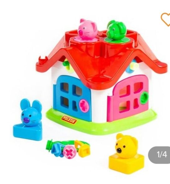 Развивающий теремок-сортер "Polesie"