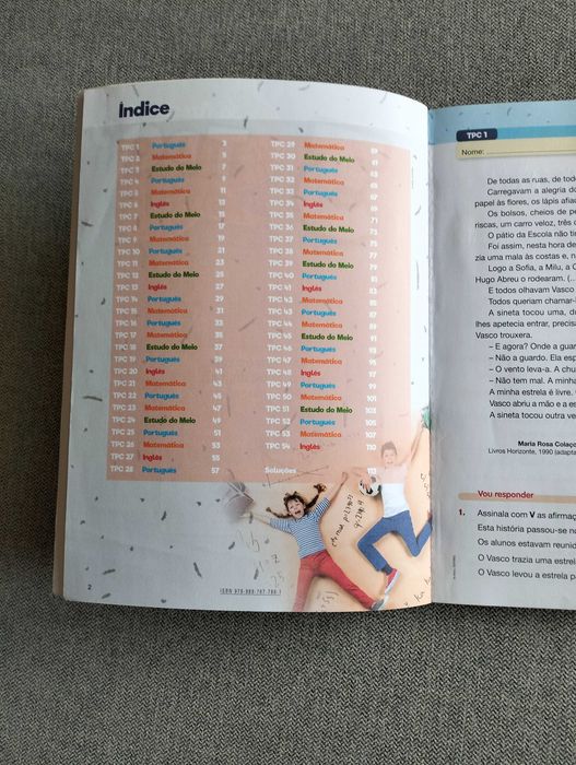 Livro ensino "Já fizeste os TPC?" 3.º ano