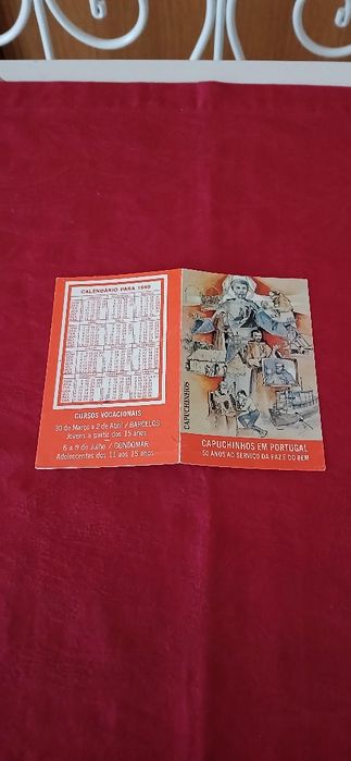Calendário Capuchinhos de Portugal-1989