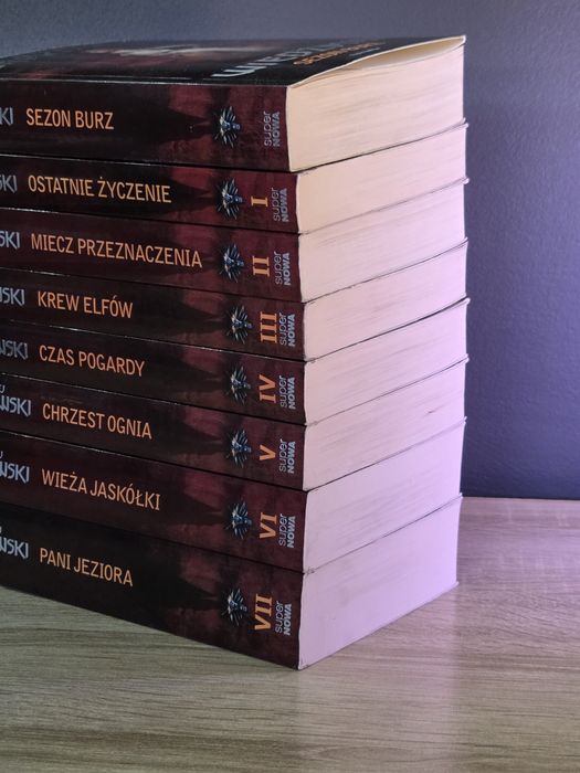 Wiedźmin 1-8 Czerwona Seria Sezon Burz Andrzej Sapkowski
