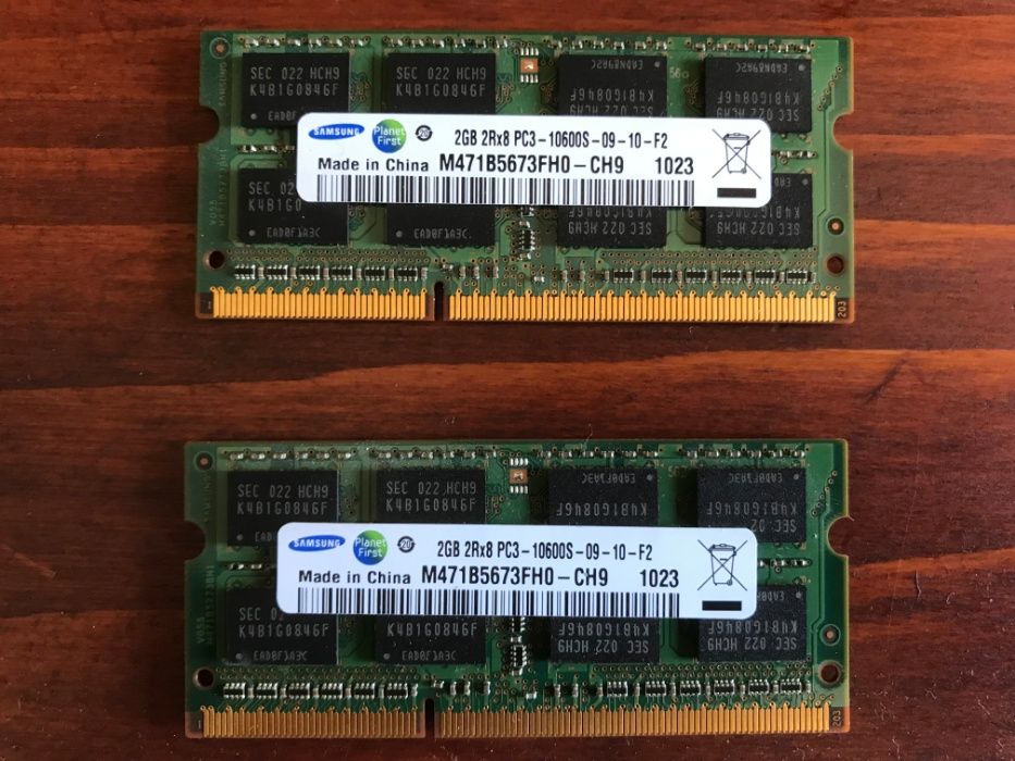 Memoria RAM DDR3 2GB (x2)