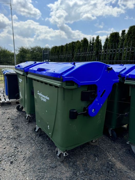 Пластиковий контейнер для сміття 1100л. Євроконтейнер 1.1м3. Бак ТПВ