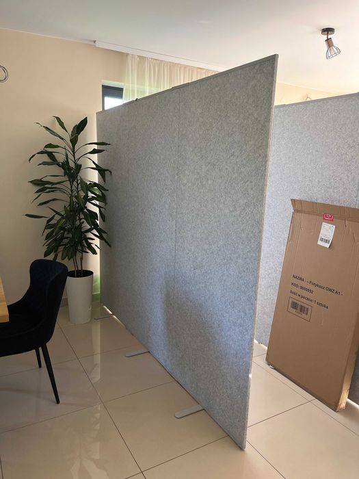 Sidorna Ikea ścianki działowe szary, 160x195 cm (4 komplety)