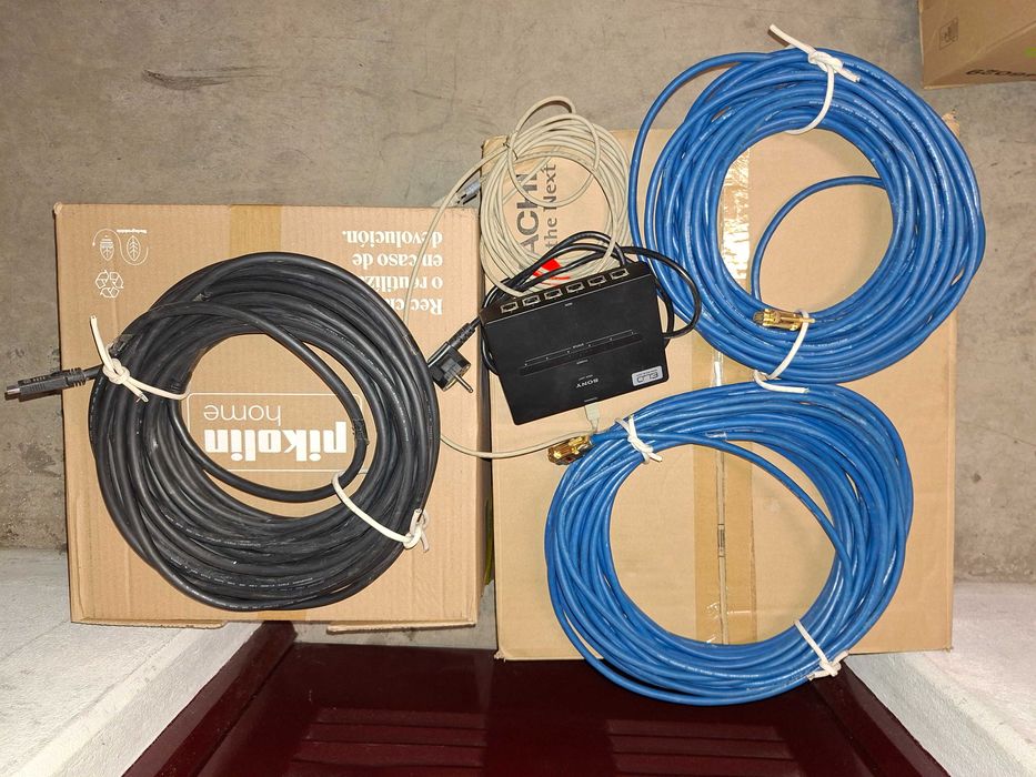 Conjunto de Cabo HDMI, VGA e Unidade ISDN