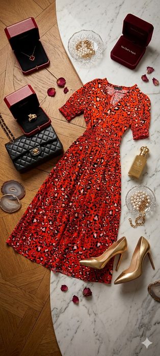 Приталенное летнее платье из вискозы mark's Spencer