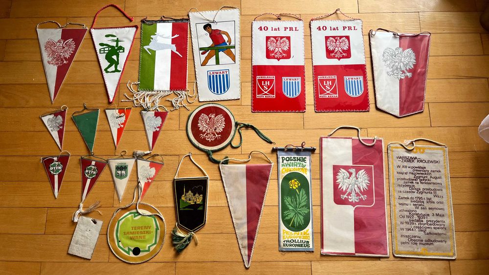Proporczyki z lat 1980 PRL czasy komunizmu