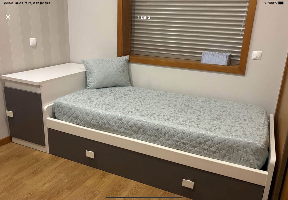 Mobília de quarto de criança com 2 colchões ,um deles nunca foi usado