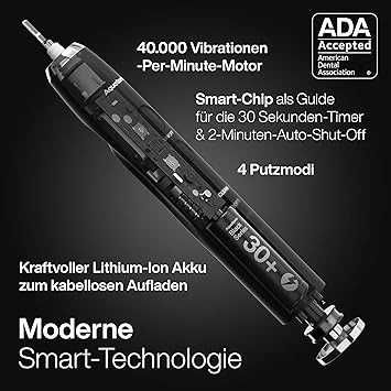 Szczoteczka soniczna AQUASONIC BLACK SERIES Smart Toothbrush