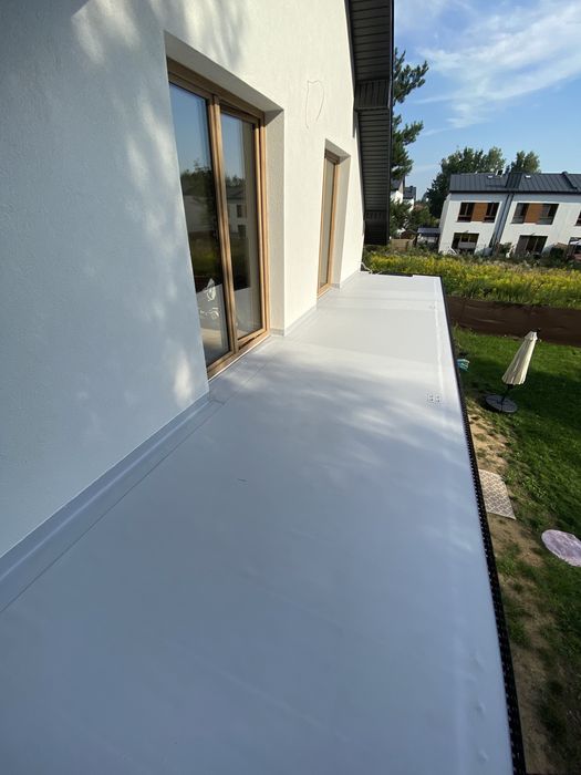 Kompleksowe wykończenie dachów płaskich, dachy płaskie, membrana PVC TPO resitrix papa, dachy, dekarz, gwarancja