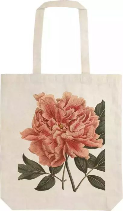Torba bawełniana na ramię, róża. Nowy Produkt