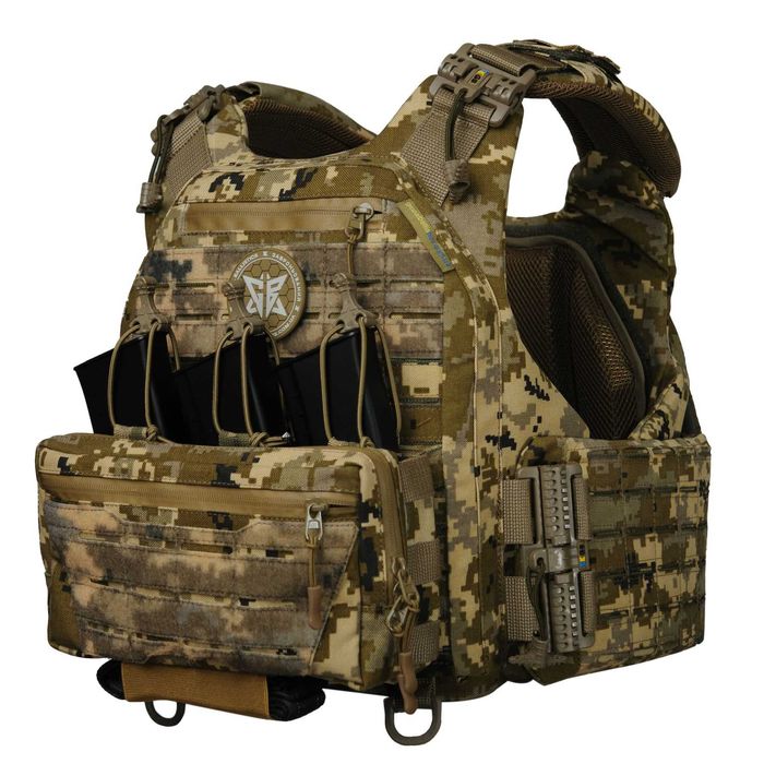 Плитоноска Warmor Gen.6 Піксель + підсумок органайзер комбінований