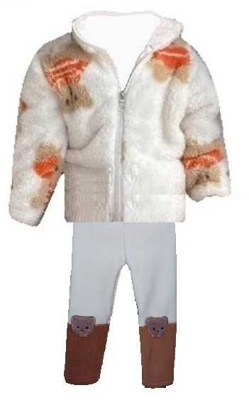 *_* Bluza dziewczęca polar z misiami +Spodnie misie, rozm. 86-24, nowa