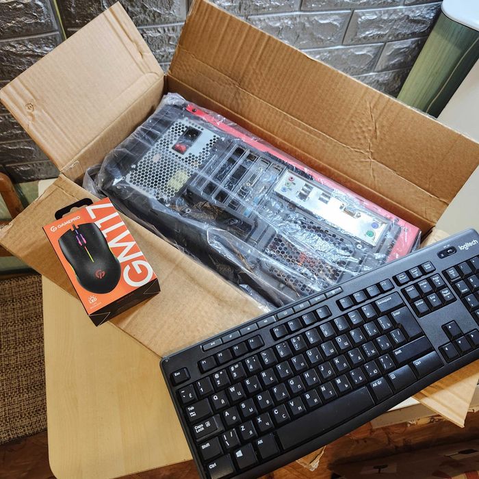 Игровой ПК i5 ram 12 RX 480 Gamemax expidition RED RGB