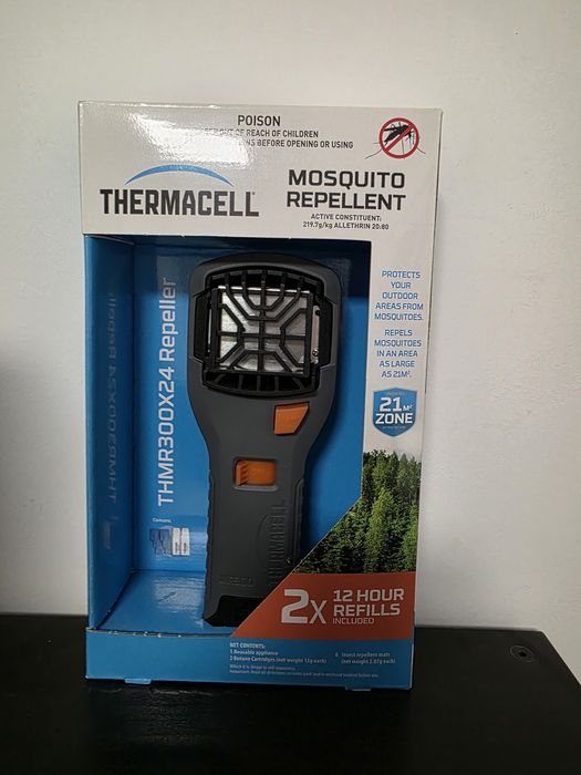Odstraszacz komarów Thermacell MR300 grafitowy ryby kemping NOWY (bez wkładów)