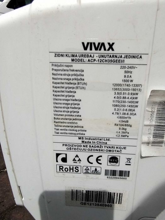 Klimatyzator klimatyzacja sprawna Śląsk