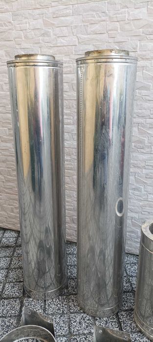 Tubo Inox duplo diam 150mm – 200mm-evacuação fumos
