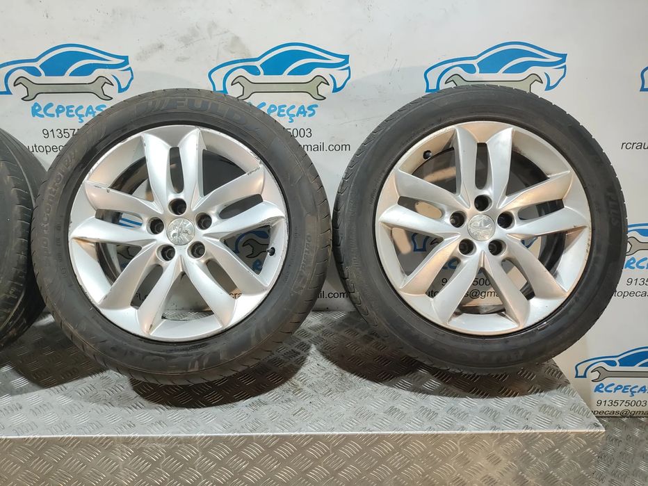 Conjunto Jantes 17 Originais Peugeot 508 1 Mk1 7J ET46 5x108