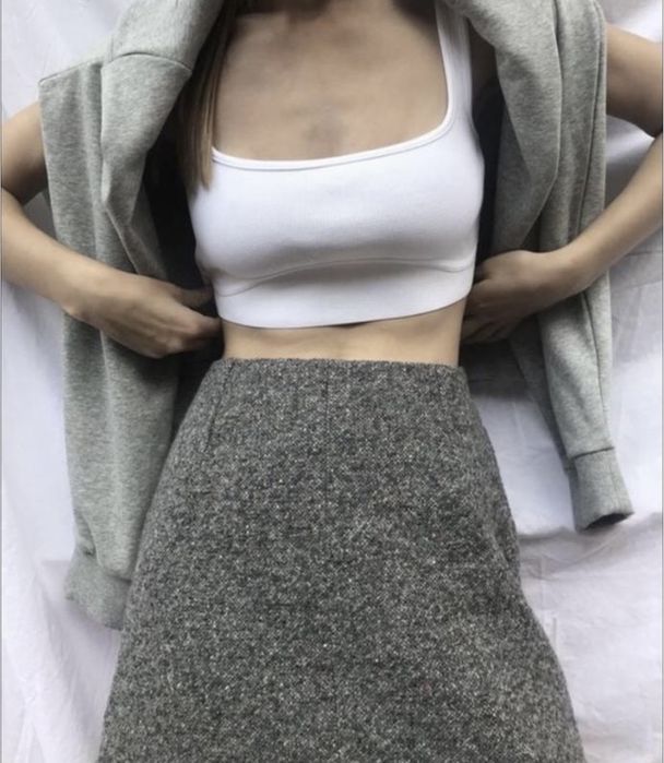 Спідниця міні cos з вовни