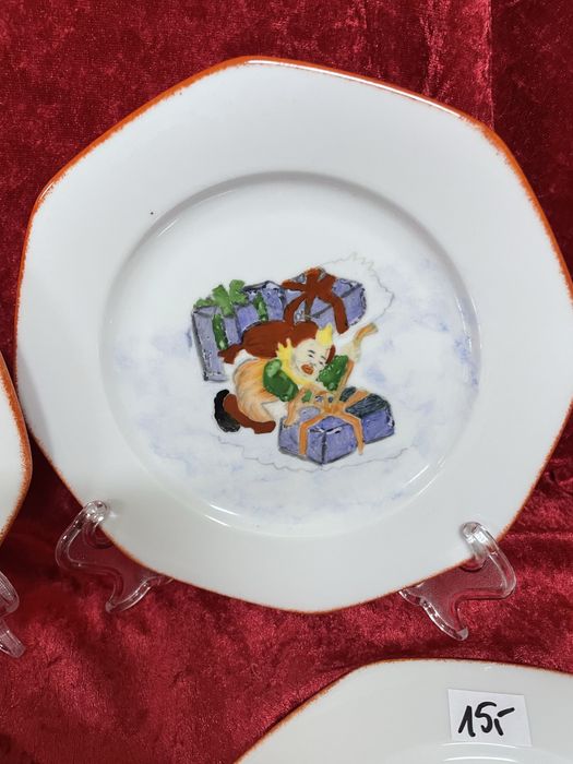 Porcelanowe talerzyki 6 szt