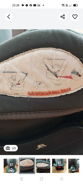 Fotelik samochodowy Kinderkraft 0-18 kg